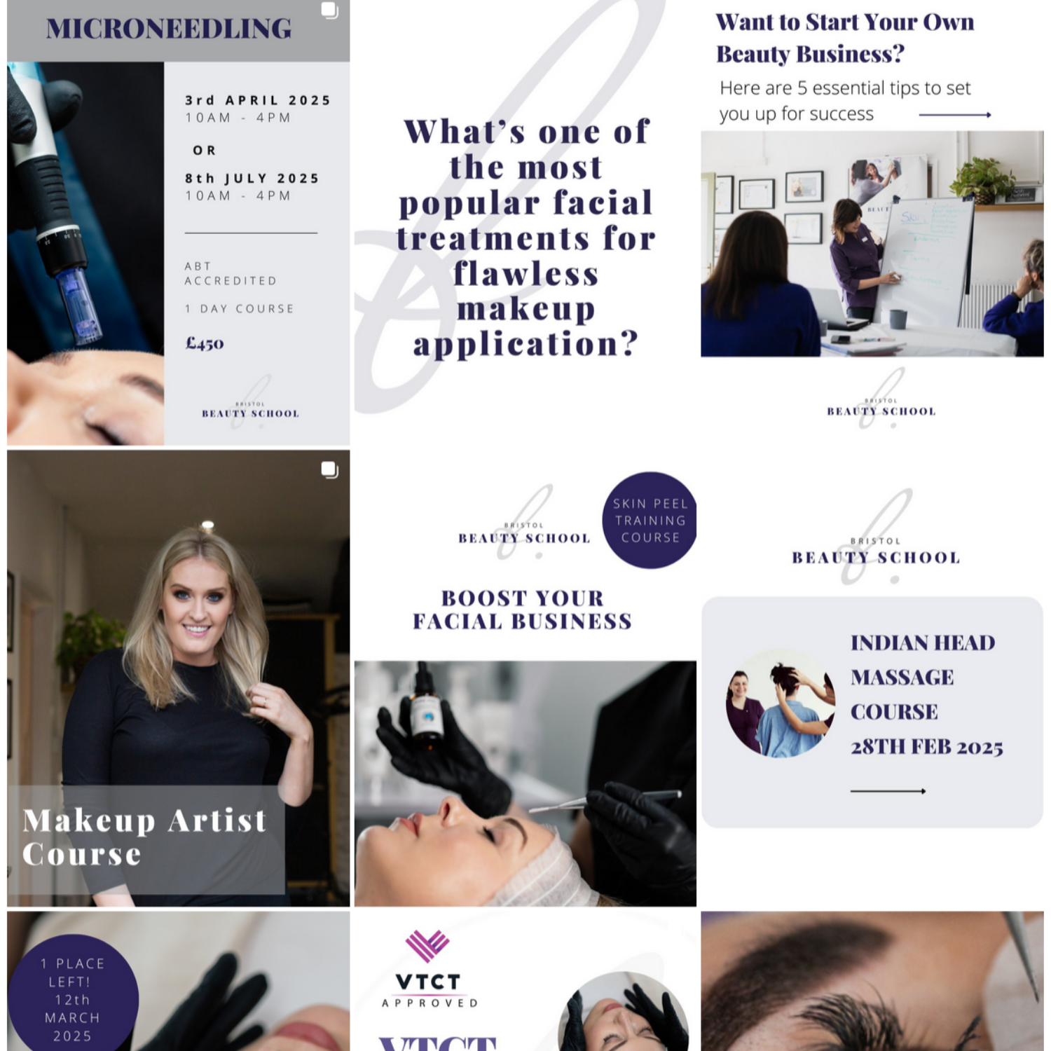 bristol beauty school instagram page