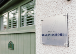 sign outside bristol beauty school